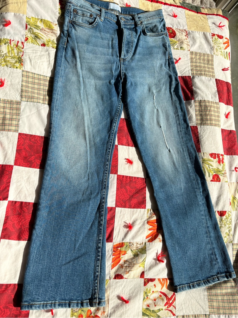 Boyish Women's Light Blue Straight-Leg Jeans 25